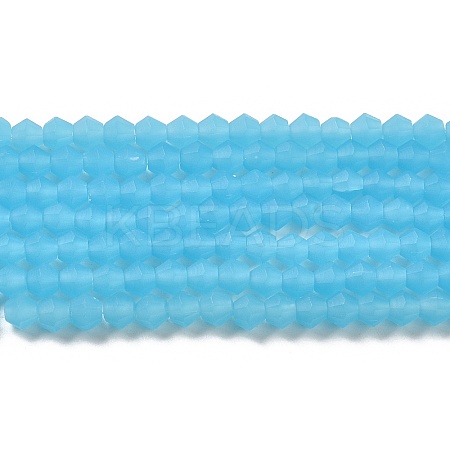 Imitation Jade Frosted Glass Bead Strands LS-GLAA-F029-JM4mm-B03-1