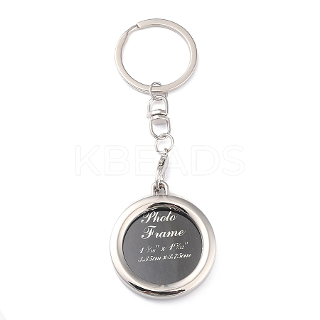 Zinc Alloy Keychain Cabochon Settings KEYC-B040-01P-1