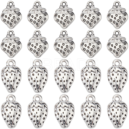 100Pcs 2 Styles Tibetan Style Alloy Pendants FIND-SC0011-86-1
