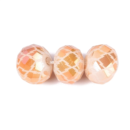 Electroplate Glass Beads EGLA-N026-01A-D01-1