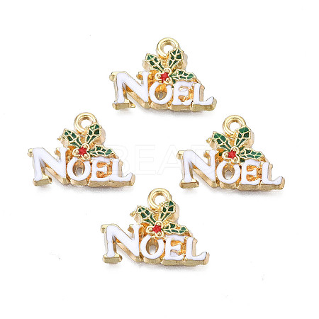 Rack Plating Alloy Enamel Pendants LS-ENAM-N055-140-1