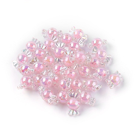 Acrylic Beads MACR-WH0004-01-1