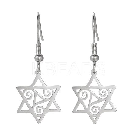 304 Stainless Steel Dangle Earrings FS-WGD23E6-01-1