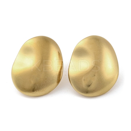 Ion Plating(IP) 304 Stainless Steel Stud Earrings for Women EJEW-N054-26G-1