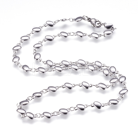 304 Stainless Steel Chain Necklaces STAS-P164-03P-1
