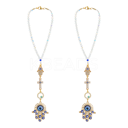 2Pcs Alloy Enamel Pendant Decorations HJEW-FH00008-1