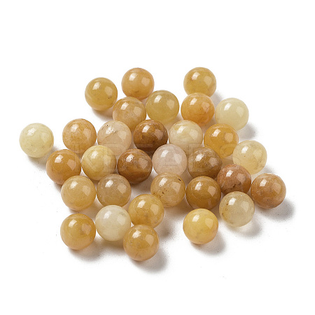 Heated Natural Citrine Sphere Beads G-P520-19-1