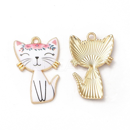 Alloy Enamel Pendants ENAM-M046-10G-D-1
