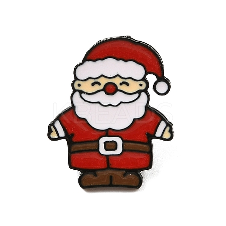 Christmas Theme Zinc Alloy Enamel Pin Brooch for Backpack Clothes LS-JEWE-R003-01EB-04-1