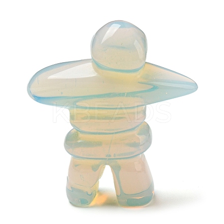 Opalite Carved Human Shape Figurines DJEW-D012-03F-1