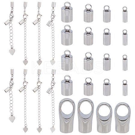 304 Stainless Steel Cord Ends and Chain Extender STAS-UN0019-77P-1
