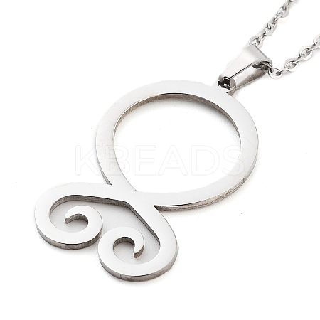 Non-Tarnish 304 Stainless Steel Pendant Necklaces NJEW-P306-04P-1
