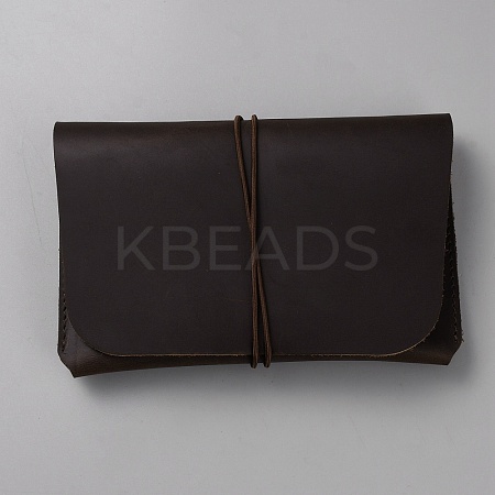 Rectangle Leather Travel Passport Wallet Cover AJEW-WH20007-03A-1