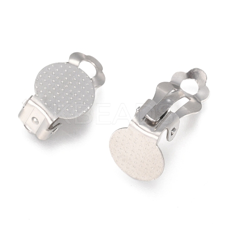 Tarnish Resistant 304 Stainless Steel Clip-on Earring Findings LS-X-STAS-E482-16P-1