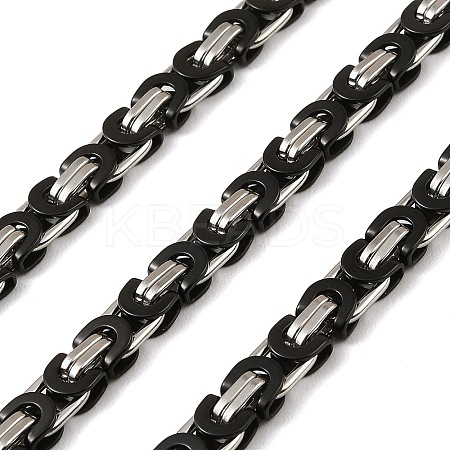 201 Stainless Steel Byzantine Chains SA-E001-14BP-02-1
