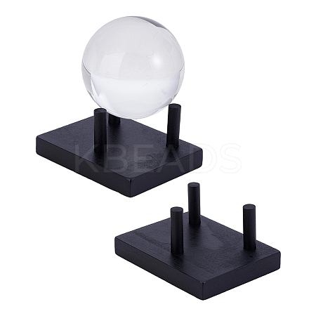 2 Boxs Pine Wood Raw Mineral Display Holder ODIS-UN0001-14A-1