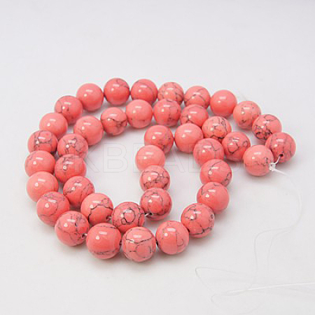 Synthetic Turquoise Beads Strands X-TURQ-H038-8mm-XXS18-1