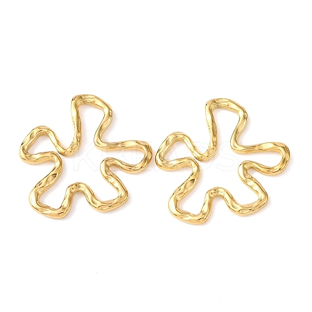 304 Stainless Steel Hollow Pendants STAS-A133-07G-1