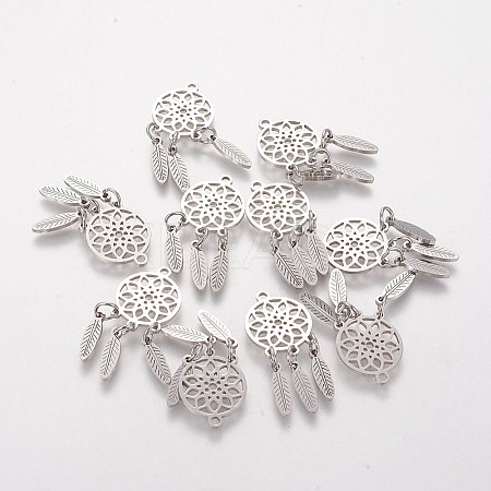 Non-Tarnish 304 Stainless Steel Pendants X-STAS-Q201-T473-1