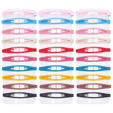 4 Sets Iron Snap Hair Clips AJEW-SC0003-37B-01-1