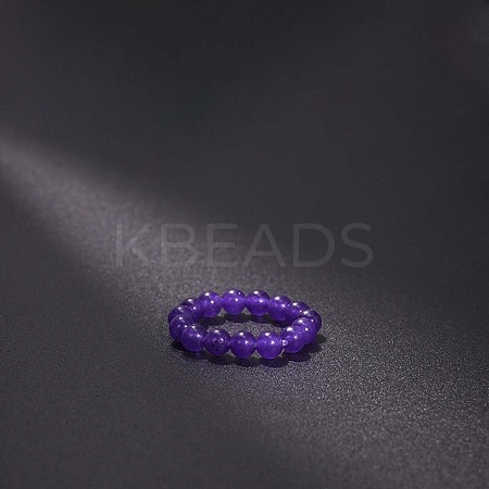 Natural Jade Stretchy Finger Rings FS-WG01730-44-1