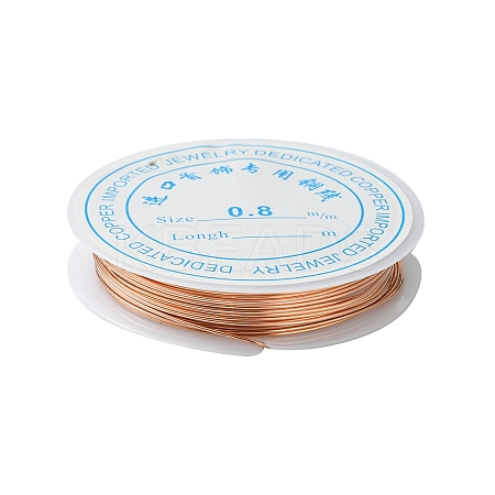 Round Copper Jewelry Wire CWIR-S002-0.8mm-03-1