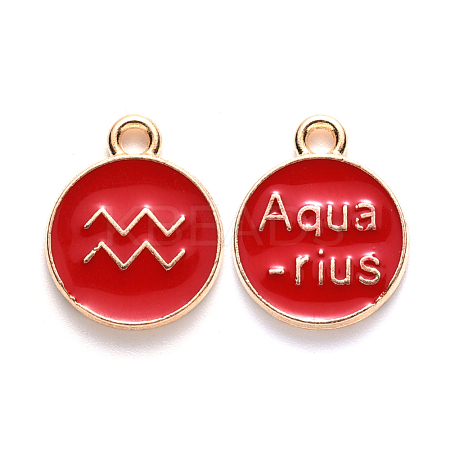 Alloy Enamel Pendants ENAM-S124-01B-07J-1
