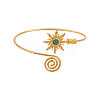 Adjustable Alloy SyntheticTurquoise Arm Cuff Bangles FS-WG768A2-01-2