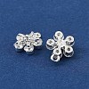 Brass Micro Pave Cubic Zirconia Charms KK-C155-04S-01-3
