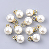 High Luster ABS Plastic Imitation Pearl Pendants X-RB-T011-01C-G-1