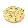 Real 18K Gold Plated PVD Vacuum Plating 304 Stainless Steel Pendants STAS-L278-003G-11-2