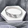 304 Stainless Steel Hinged Bangles for Women BJEW-A011-19P-2