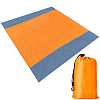 Square Waterproof Polyester Picnic Mat with 4 Stakes AJEW-WH20080-37B-5