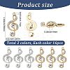 32Pcs 2 Colors Alloy Crystal Rhinestone Pendants FIND-SC0019-30-2