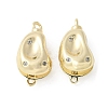 Rack Plating Brass Micro Pave Clear Cubic Zirconia Box Clasps KK-U052-18G-1