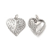 Brass Micro Pave Clear Cubic Zirconia Pendants KK-E068-VB167-1