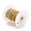 Rack Plating Real Brass Curb Chains KK-E015-01G-4