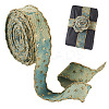 5 Yards Polyester 3D Star Gold Stamping Ribbon OCOR-TAC0023-14A-3