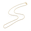 Brass Ball and Column Link Chains Necklace for Women NJEW-P265-01B-G-2