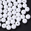 Opaque Acrylic Beads X-MACR-S370-C8mm-01-1