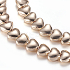 Non-magnetic Synthetic Hematite Beads Strands G-P338-27A-6mm-KCG-1