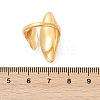Horse Eye 304 Stainless Steel Open Cuff Rings RJEW-R018-01G-04-5