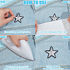 42Pcs 6 Styles Star Computerized Embroidery Cloth Iron on/Sew on Patches FIND-CP0002-14-6