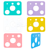 6Pcs 6 Colors Acrylic Craft Doll Eyes Template DIY-PH0023-10-1