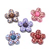 Tartan Pattern Opaque Resin Cabochons X-CRES-A061-01B-2