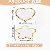 8Pcs 2 Styles Towel Cloth Computerized Embroidery Cloth Iron On/Sew On Patches DIY-LP0001-19-2
