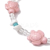 Summer Beach Turtle Anklets AJEW-AN00674-3