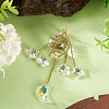 Stainless Steel Cable Chains Pouch Teardrop Pendant Decorations HJEW-TA00370-4