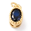 Real 18K Gold Plated Brass Inlaid Cubic Zirconia Charms ZIRC-L100-079G-02-2