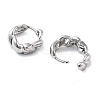 Brass Curly Hoop Earrings for Women LS-EJEW-F347-01P-01-2